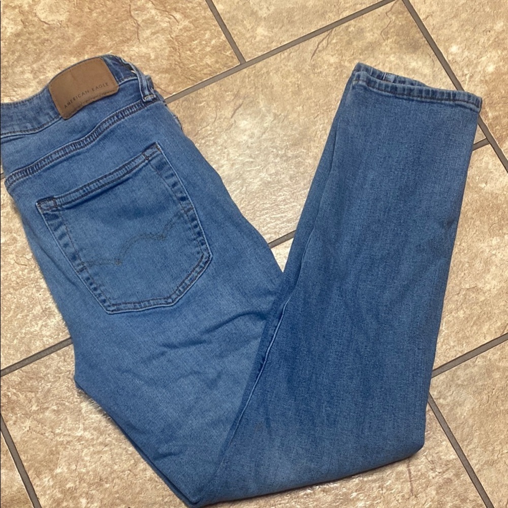 American Eagle AirFlex+ Men’s 30/30 Real Good Blue Jeans Denim Comfortable